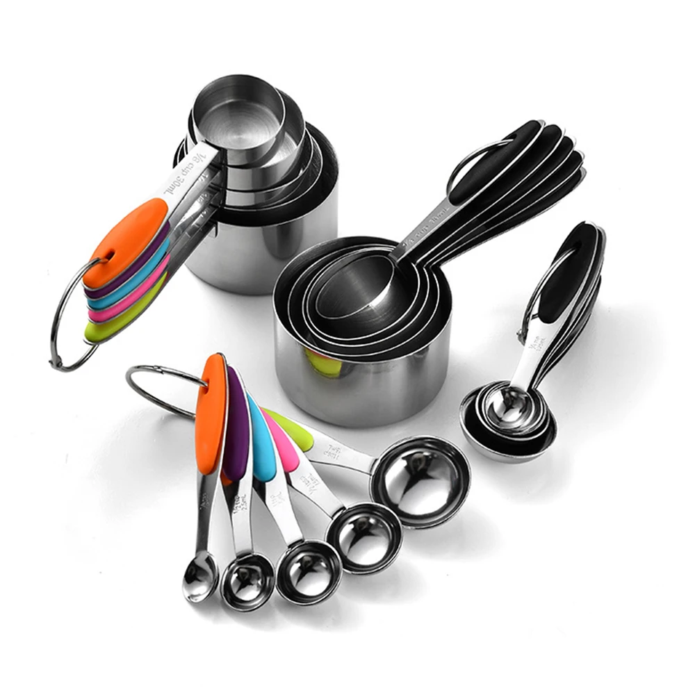 Kitchen Gadgets You Need - 5/10Pcs Stainless Steel Measuring Cups And