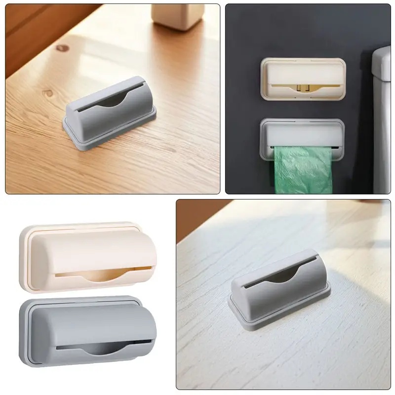 Kitchen Gadgets Storage - 1/2/3/4Pcs Wall-Mounted Trash Bag Dispenser Kitchen
