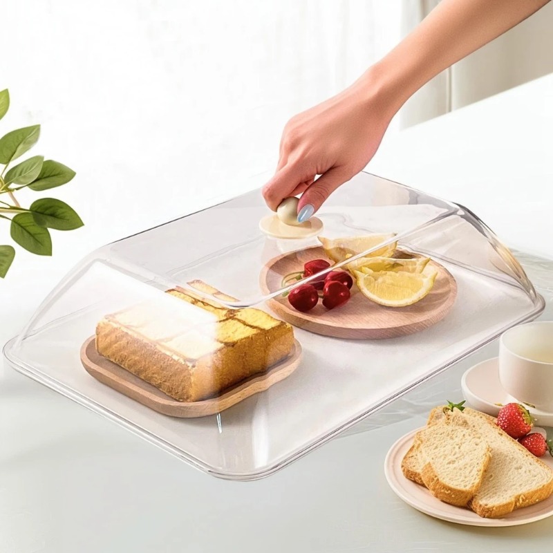 Kitchen Gadgets Best - WORTHBUY Reusable Plastic Food Cover Clear