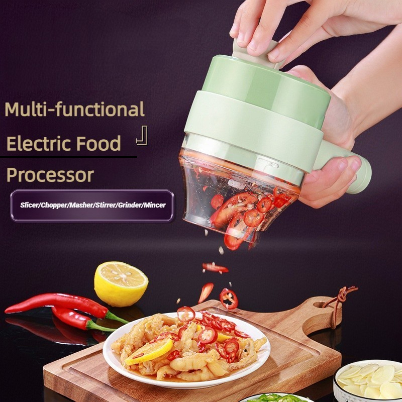 Kitchen Gadgets You Need - Wireless Electric Food Processor Vegetable Cutter
