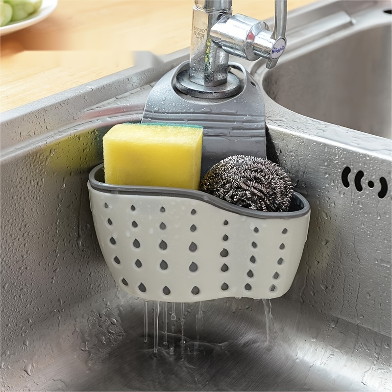 Kitchen Gadgets Holder - Adjustable Kitchen Sink Sponge Holder with