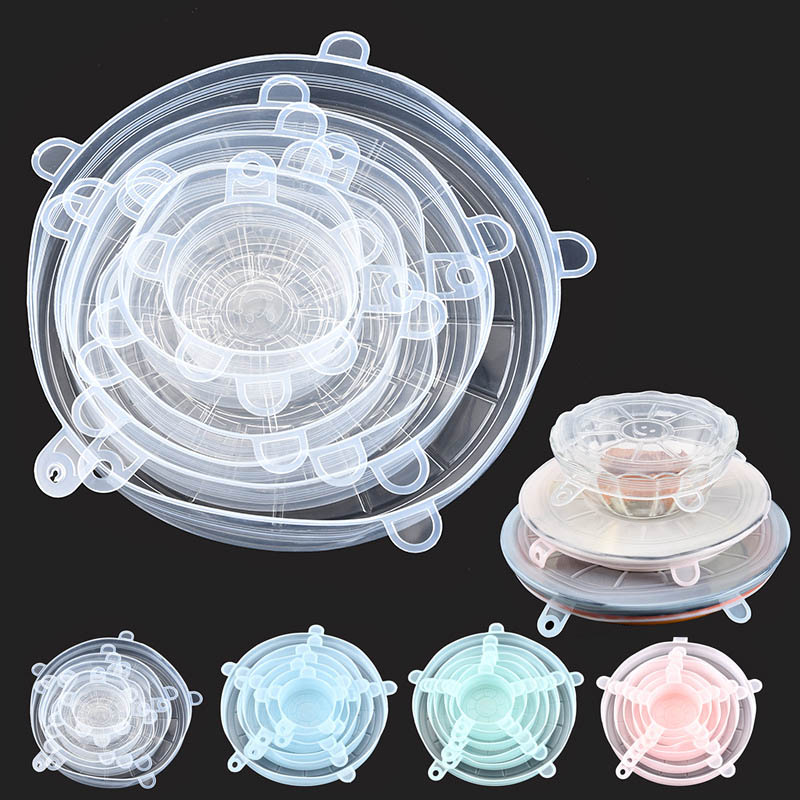 Kitchen Gadgets You Need - 6Pcs Kitchen Universal Accessories Silicone Reusable
