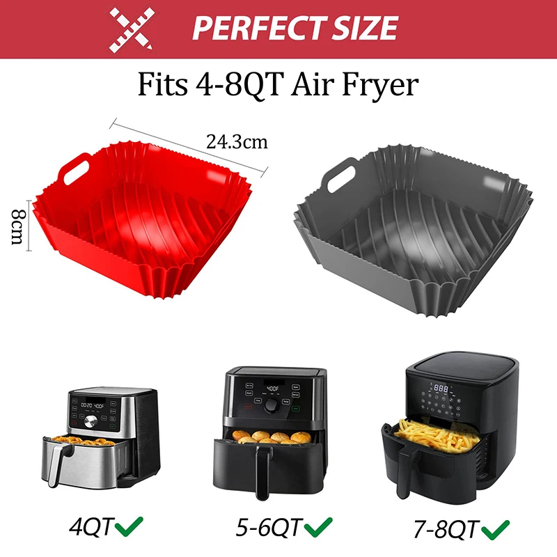 Large Air Fryer Silicone Baske - đánh giá và giá Silicone Steamer Basket