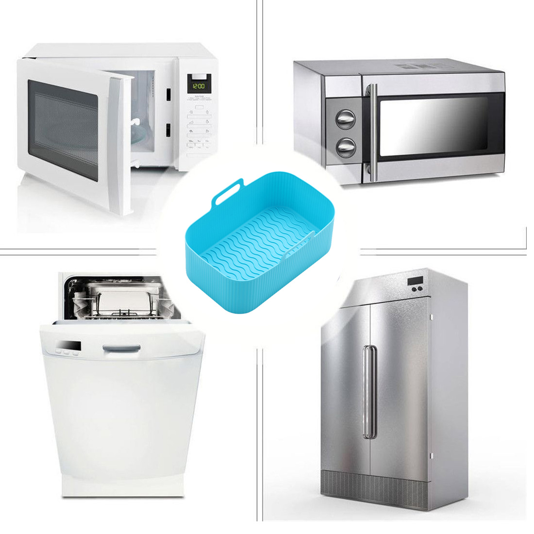 AirFryer Accessories Air Fryer - đánh giá và giá Silicone Steamer Basket