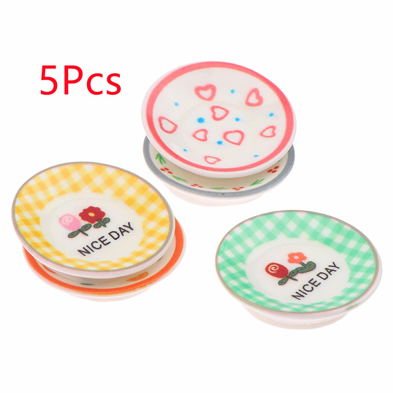 5Pcs 1/12 Dollhouse Mini Plate - đánh giá và giá Kitchen Gadgets Best