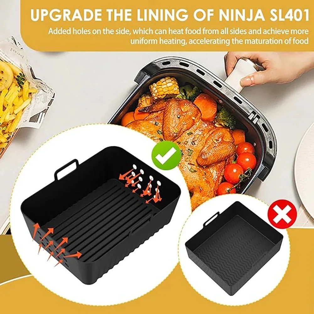 2Pcs Air Fryer Silicone Liners - đánh giá và giá Silicone Steamer Basket