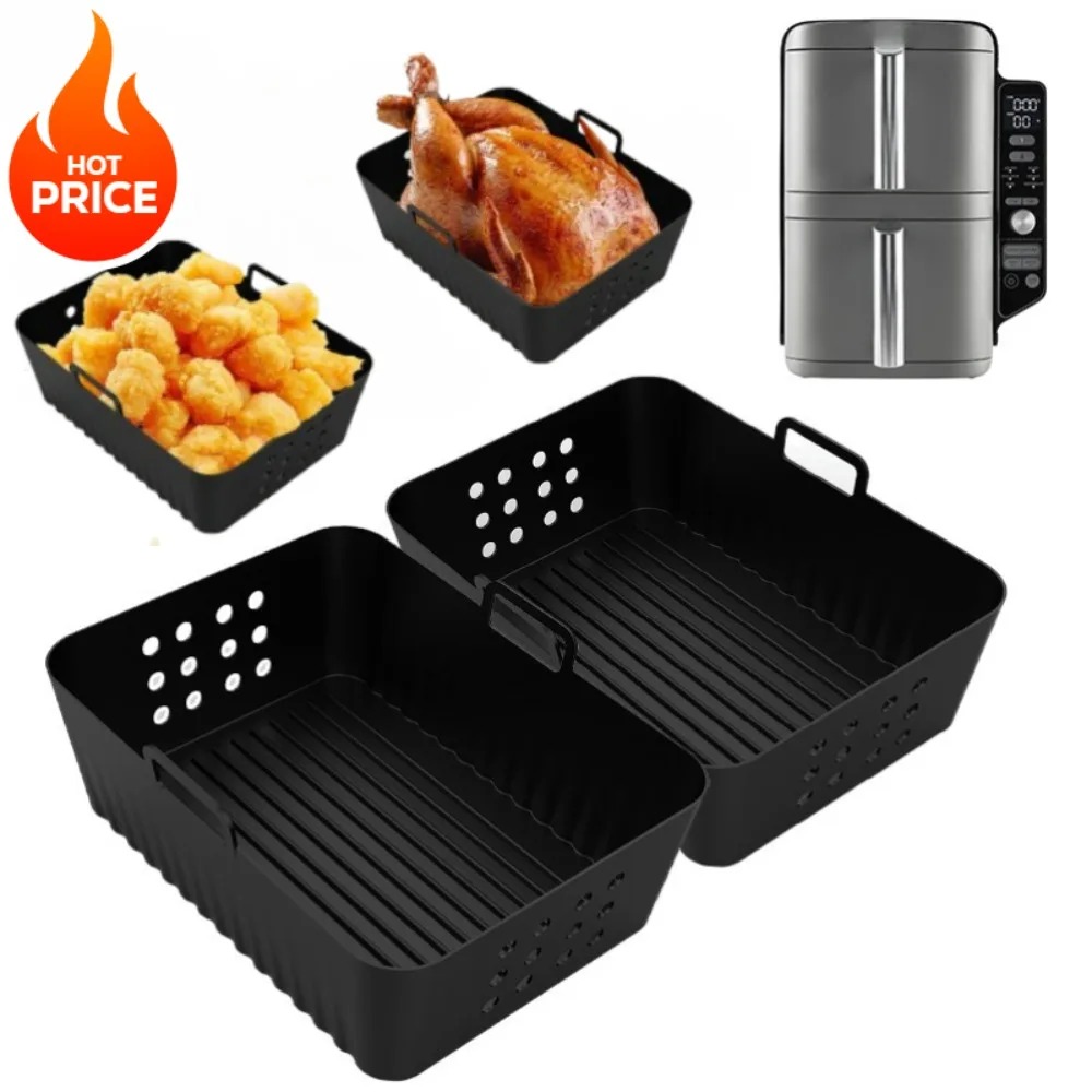 2Pcs Air Fryer Silicone Liners - đánh giá và giá Silicone Steamer Basket