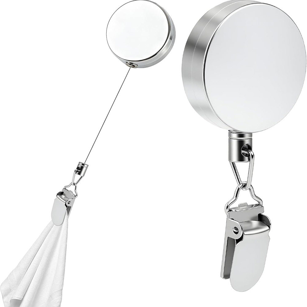 Retractable Towel Clip Holder  - đánh giá và giá Kitchen Gadgets Storage
