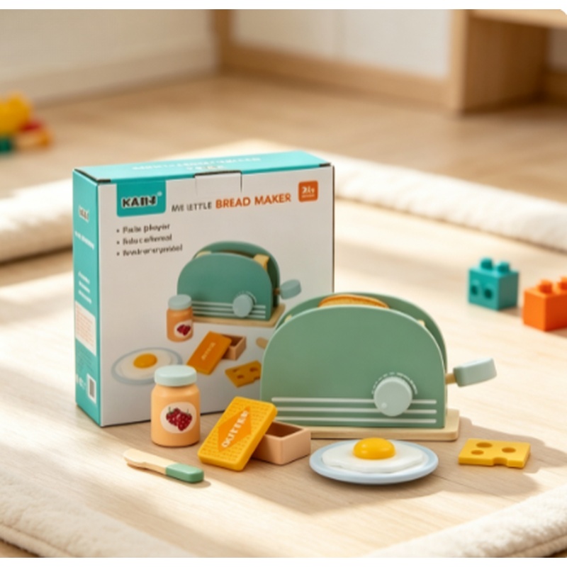 Wooden Simulation Toaster Toy  - đánh giá và giá Kitchen Gadgets For Kids