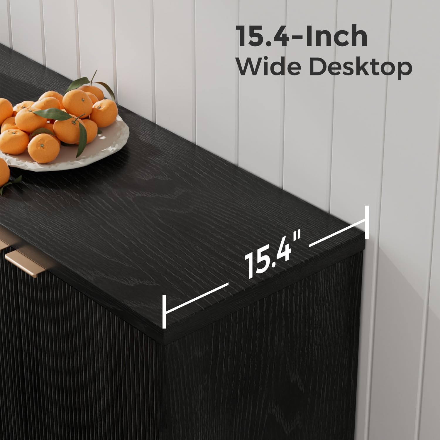 Fluted Buffet Cabinet With Sto - đánh giá và giá Kitchen Gadgets Storage