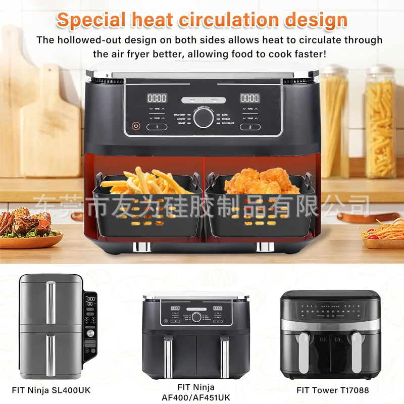 New Air Fryer Silicone Liners  - đánh giá và giá Silicone Steamer Basket