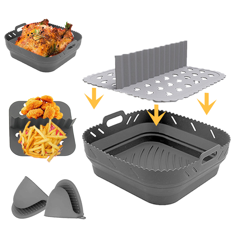 Air Fryer Silicone Shape Baske - đánh giá và giá Silicone Steamer Basket