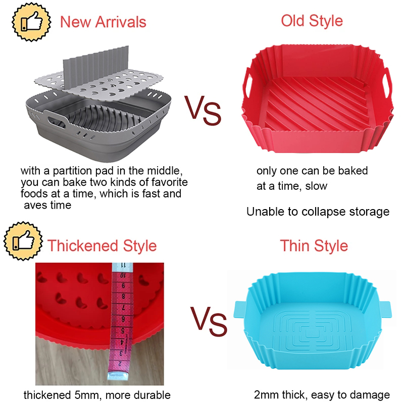 Air Fryer Silicone Shape Baske - đánh giá và giá Silicone Steamer Basket