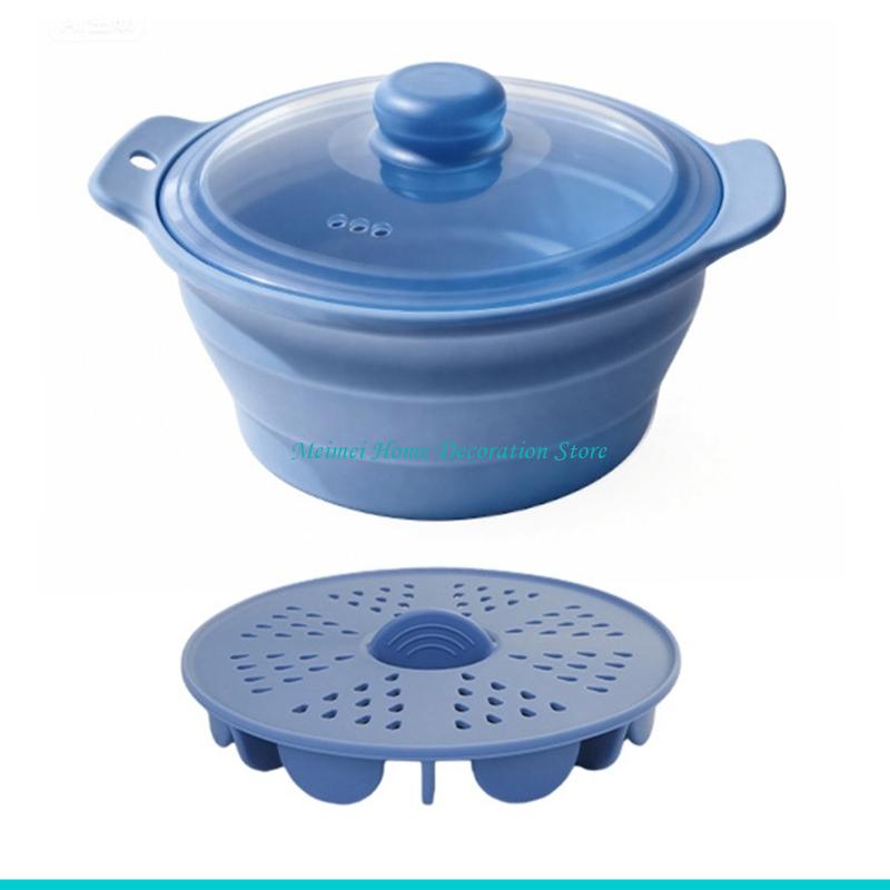 H7BF Hấp An Toàn Lò Vi Sóng Hộ - đánh giá và giá Silicone Steamer Basket