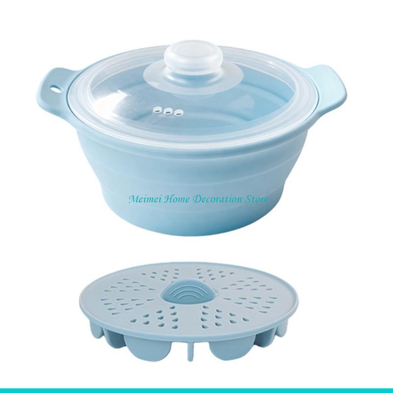 H7BF Hấp An Toàn Lò Vi Sóng Hộ - đánh giá và giá Silicone Steamer Basket