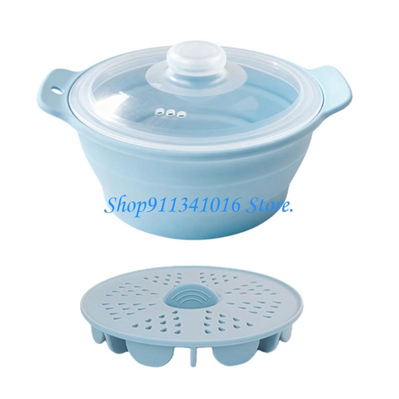 Máy hấp thức ăn bằng lò vi són - đánh giá và giá Silicone Steamer Basket