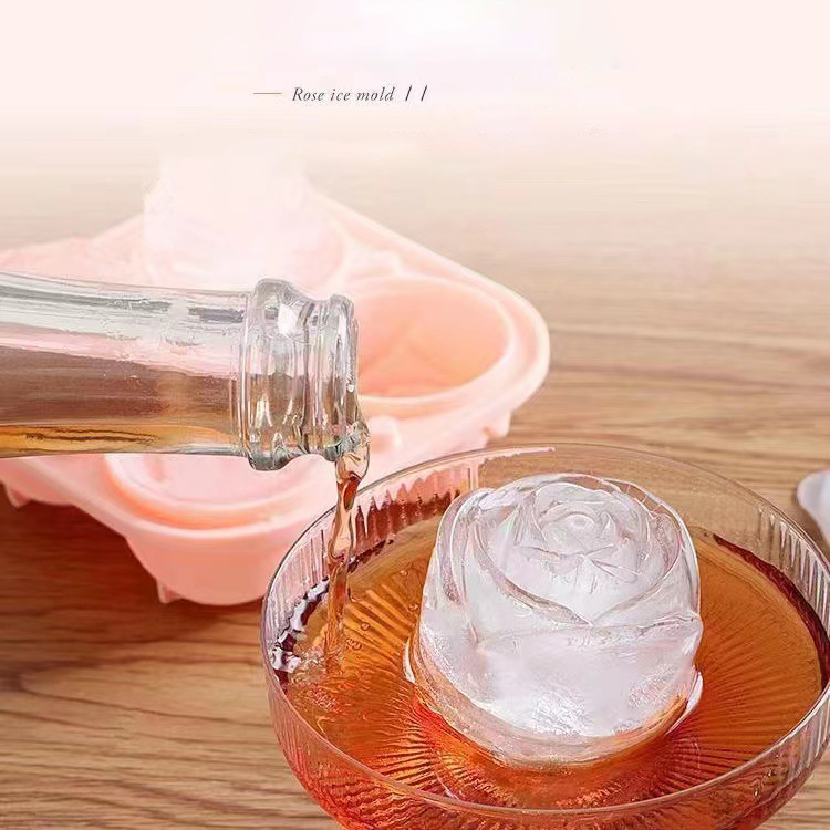 3D Rose Ice Molds 4 Holes Ice  - đánh giá và giá Kitchen Gadgets Ninja