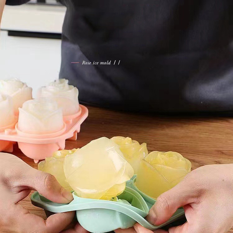 3D Rose Ice Molds 4 Holes Ice  - đánh giá và giá Kitchen Gadgets Ninja
