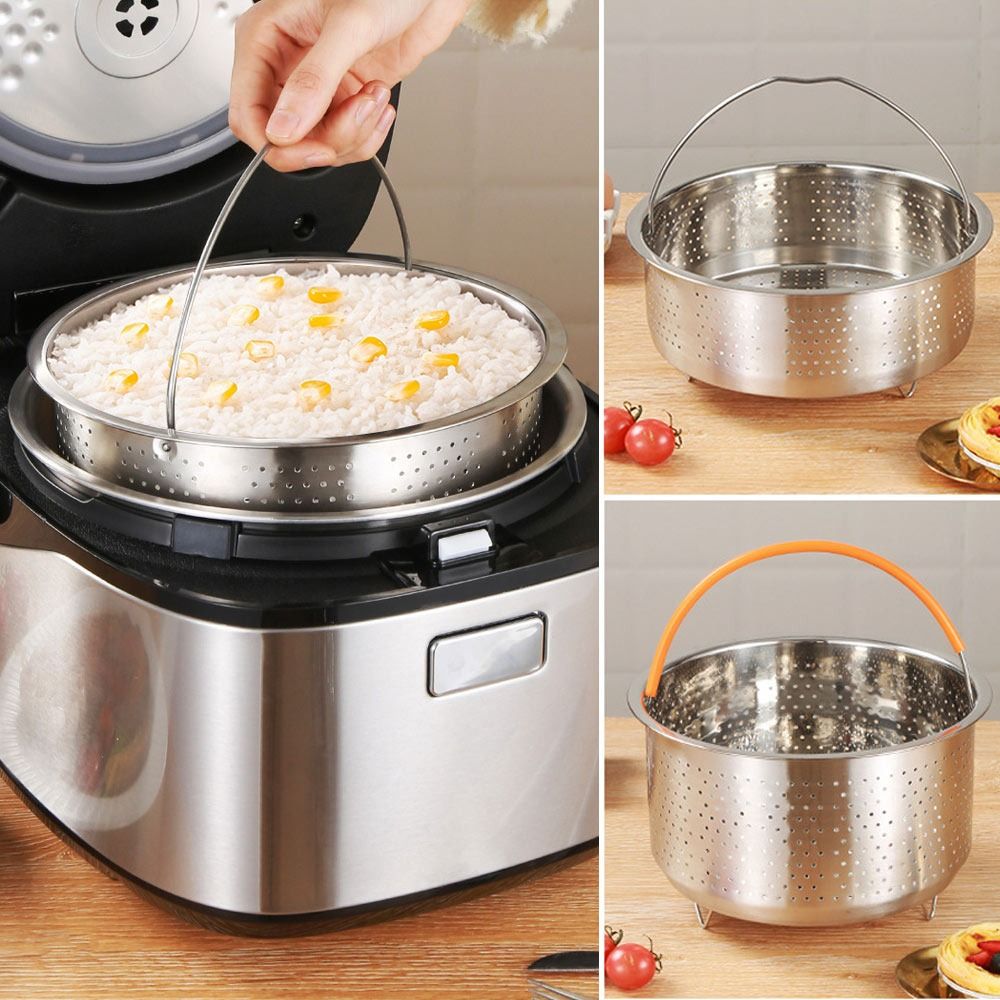 Stainless Steel Food Steamer K - đánh giá và giá Silicone Steamer Basket