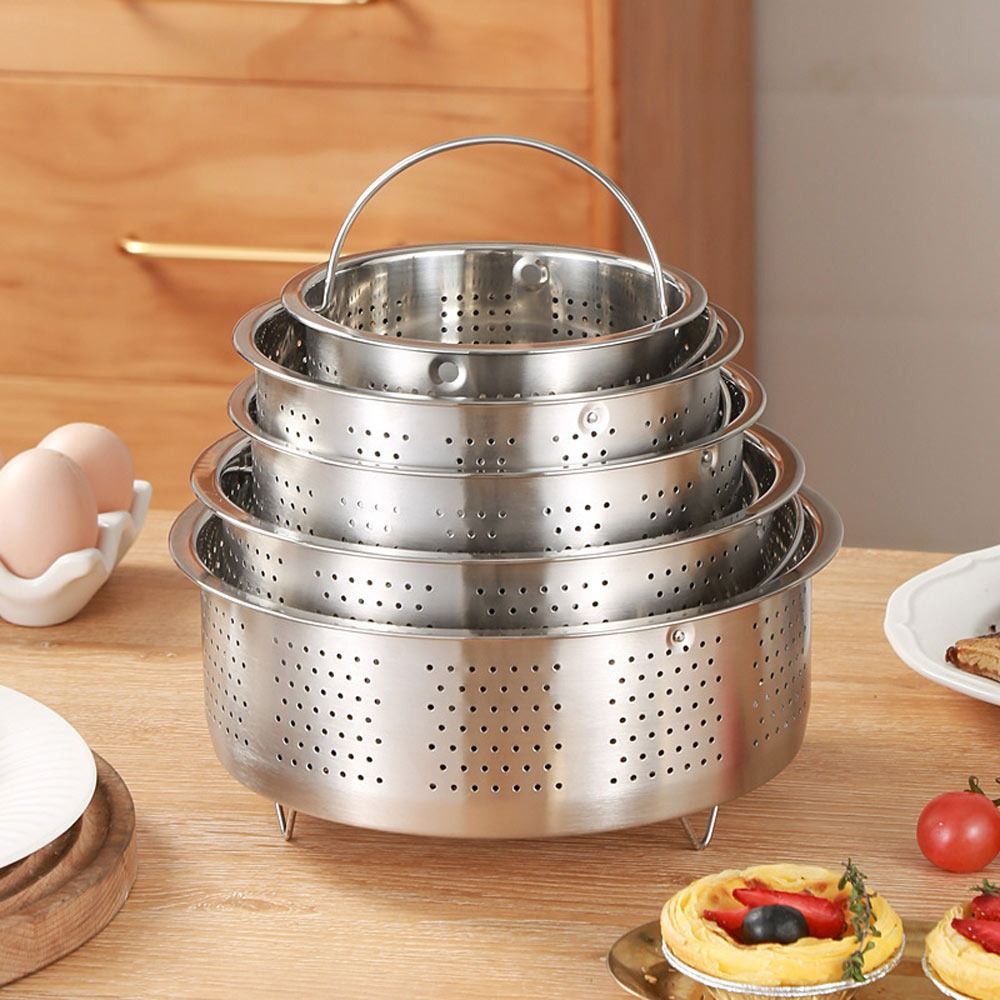 Stainless Steel Food Steamer K - đánh giá và giá Silicone Steamer Basket