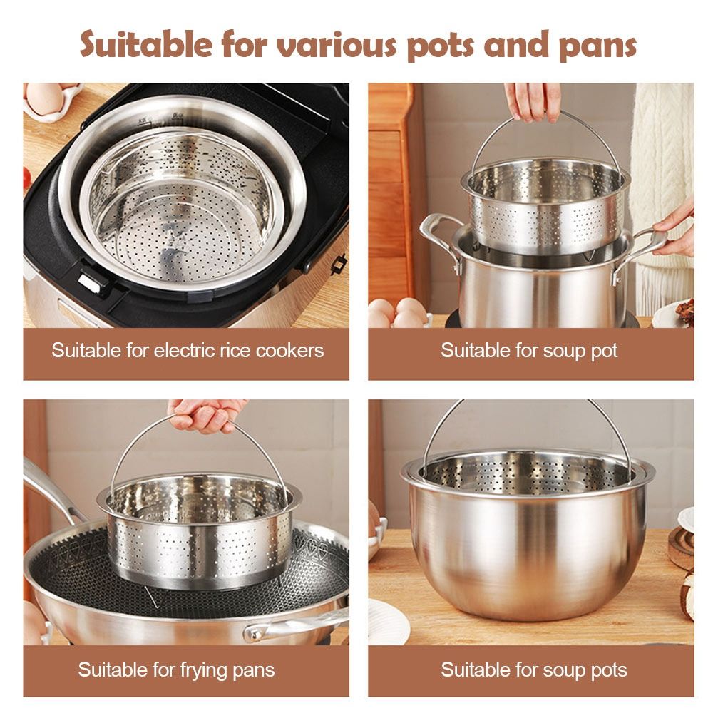 Stainless Steel Food Steamer K - đánh giá và giá Silicone Steamer Basket