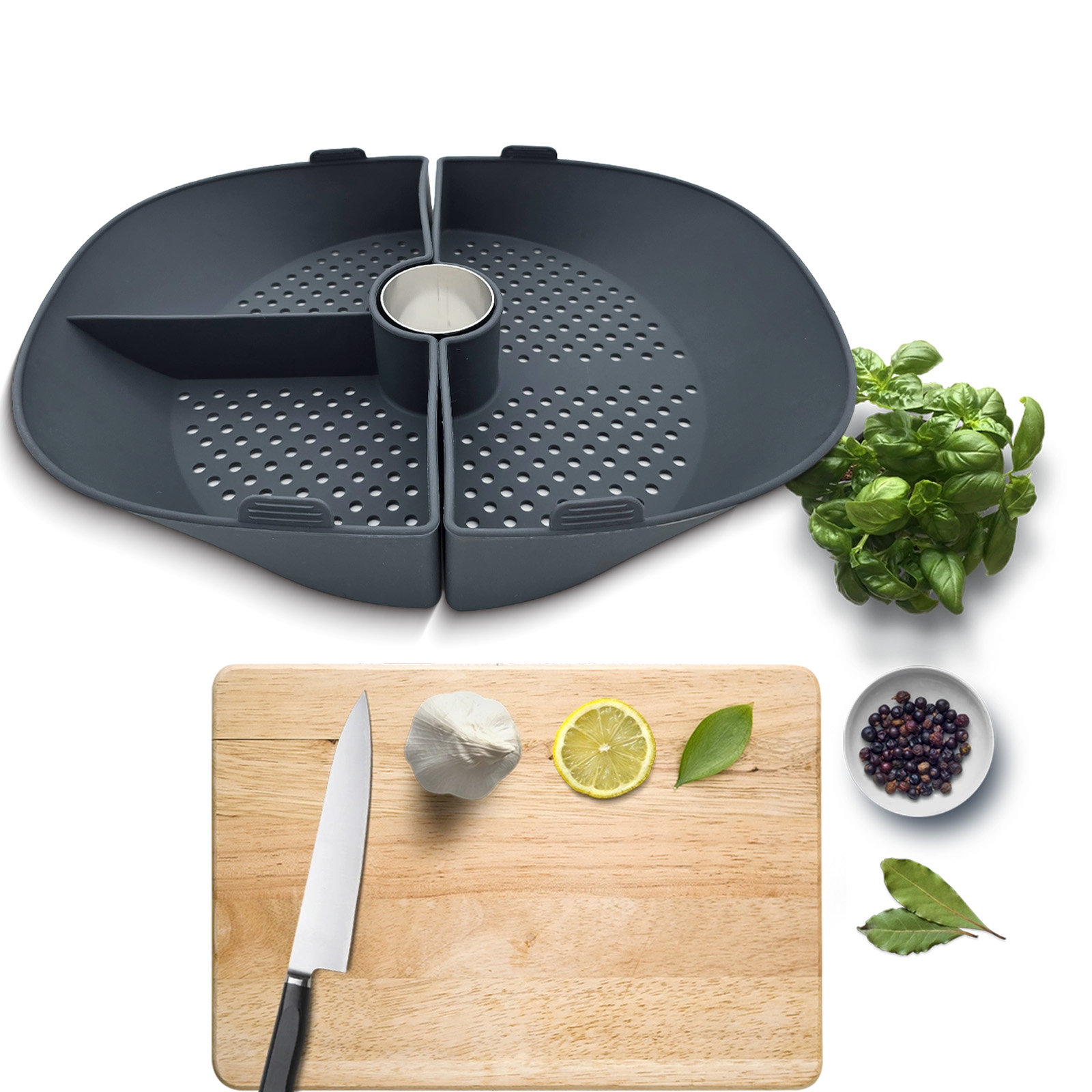 Silicone Steamer Basket Divide - đánh giá và giá Silicone Steamer Basket