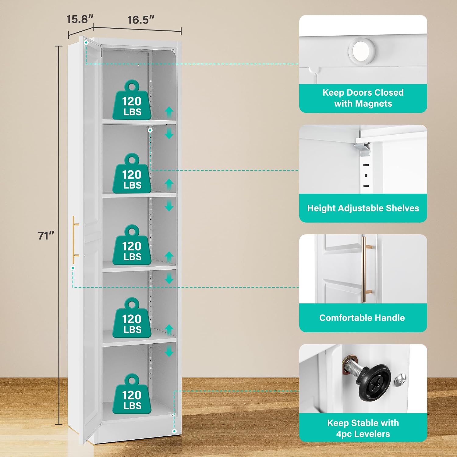 Tall Narrow Storage Cabinet Wi - đánh giá và giá Kitchen Gadgets Storage