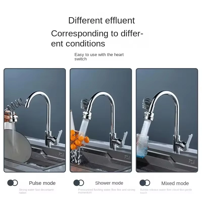 New 3 Modes Sink Faucet 360 De - đánh giá và giá Kitchen Gadgets Must Have