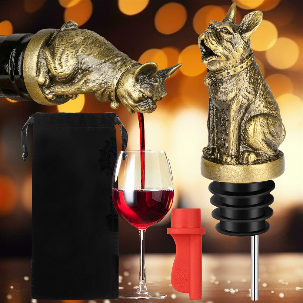 Cute French Bulldog Wine Pouer - đánh giá và giá Kitchen Gadgets Ninja