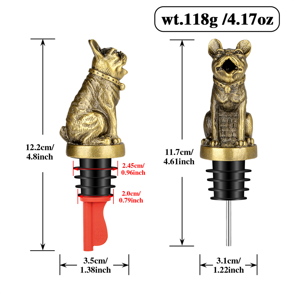 Cute French Bulldog Wine Pouer - đánh giá và giá Kitchen Gadgets Ninja